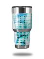 WraptorSkinz Skin Wrap compatible with RTIC 30oz ORIGINAL 2017 AND OLDER Tumblers Electro Graffiti Blue (TUMBLER NOT INCLUDED)
