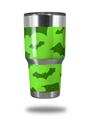 WraptorSkinz Skin Wrap compatible with RTIC 30oz ORIGINAL 2017 AND OLDER Tumblers Deathrock Bats Green (TUMBLER NOT INCLUDED)