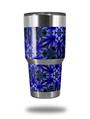 WraptorSkinz Skin Wrap compatible with RTIC 30oz ORIGINAL 2017 AND OLDER Tumblers Daisy Blue (TUMBLER NOT INCLUDED)