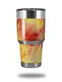WraptorSkinz Skin Wrap compatible with RTIC 30oz ORIGINAL 2017 AND OLDER Tumblers Painting Yellow Splash (TUMBLER NOT INCLUDED)
