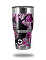 WraptorSkinz Skin Wrap compatible with RTIC 30oz ORIGINAL 2017 AND OLDER Tumblers Pink Star Splatter (TUMBLER NOT INCLUDED)