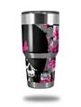 WraptorSkinz Skin Wrap compatible with RTIC 30oz ORIGINAL 2017 AND OLDER Tumblers Scene Girl Skull (TUMBLER NOT INCLUDED)