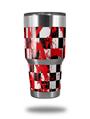 WraptorSkinz Skin Wrap compatible with RTIC 30oz ORIGINAL 2017 AND OLDER Tumblers Checkerboard Splatter (TUMBLER NOT INCLUDED)