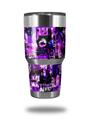 WraptorSkinz Skin Wrap compatible with RTIC 30oz ORIGINAL 2017 AND OLDER Tumblers Purple Graffiti (TUMBLER NOT INCLUDED)