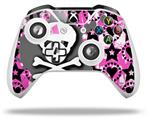 WraptorSkinz Decal Skin Wrap Set works with 2016 and newer XBOX One S / X Controller Pink Bow Skull (CONTROLLER NOT INCLUDED)