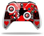 WraptorSkinz Decal Skin Wrap Set works with 2016 and newer XBOX One S / X Controller Emo Star Heart (CONTROLLER NOT INCLUDED)