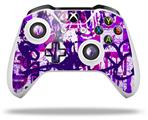 WraptorSkinz Decal Skin Wrap Set works with 2016 and newer XBOX One S / X Controller Purple Checker Graffiti (CONTROLLER NOT INCLUDED)