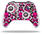 WraptorSkinz Decal Skin Wrap Set works with 2016 and newer XBOX One S / X Controller Pink Skulls and Stars (CONTROLLER NOT INCLUDED)