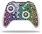 WraptorSkinz Decal Skin Wrap Set works with 2016 and newer XBOX One S / X Controller Splatter Girly Skull Rainbow (CONTROLLER NOT INCLUDED)