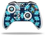 WraptorSkinz Decal Skin Wrap Set works with 2016 and newer XBOX One S / X Controller Abstract Floral Blue (CONTROLLER NOT INCLUDED)