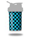 Decal Style Skin Wrap works with Blender Bottle 22oz ProStak Checkers Blue (BOTTLE NOT INCLUDED)