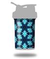 Decal Style Skin Wrap works with Blender Bottle 22oz ProStak Abstract Floral Blue (BOTTLE NOT INCLUDED)