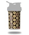 Decal Style Skin Wrap works with Blender Bottle 22oz ProStak Leave Pattern 1 Brown (BOTTLE NOT INCLUDED)