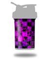 Decal Style Skin Wrap works with Blender Bottle 22oz ProStak Purple Star Checkerboard (BOTTLE NOT INCLUDED)