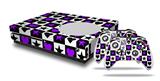 WraptorSkinz Decal Skin Wrap Set works with 2016 and newer XBOX One S Console and 2 Controllers Purple Hearts And Stars