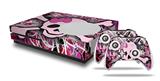 WraptorSkinz Decal Skin Wrap Set works with 2016 and newer XBOX One S Console and 2 Controllers Pink Skull