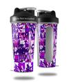 Decal Style Skin Wrap works with Blender Bottle 28oz Purple Checker Graffiti (BOTTLE NOT INCLUDED)