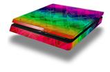 Vinyl Decal Skin Wrap compatible with Sony PlayStation 4 Slim Console Rainbow Butterflies (PS4 NOT INCLUDED)
