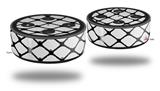 Skin Wrap Decal Set 2 Pack for Amazon Echo Dot 2 - Fishnets (2nd Generation ONLY - Echo NOT INCLUDED)