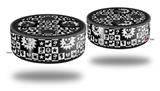 Skin Wrap Decal Set 2 Pack for Amazon Echo Dot 2 - Gothic Punk Pattern (2nd Generation ONLY - Echo NOT INCLUDED)
