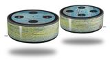 Skin Wrap Decal Set 2 Pack for Amazon Echo Dot 2 - Landscape Abstract Beach (2nd Generation ONLY - Echo NOT INCLUDED)