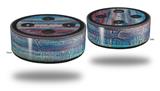 Skin Wrap Decal Set 2 Pack for Amazon Echo Dot 2 - Landscape Abstract RedSky (2nd Generation ONLY - Echo NOT INCLUDED)