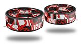 Skin Wrap Decal Set 2 Pack for Amazon Echo Dot 2 - Insults (2nd Generation ONLY - Echo NOT INCLUDED)