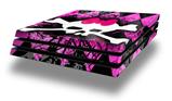 Vinyl Decal Skin Wrap compatible with Sony PlayStation 4 Pro Console Pink Diamond Skull (PS4 NOT INCLUDED)