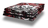 Vinyl Decal Skin Wrap compatible with Sony PlayStation 4 Pro Console Skull Splatter (PS4 NOT INCLUDED)