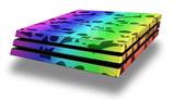 Vinyl Decal Skin Wrap compatible with Sony PlayStation 4 Pro Console Rainbow Skull Collection (PS4 NOT INCLUDED)