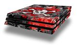 Vinyl Decal Skin Wrap compatible with Sony PlayStation 4 Pro Console Emo Skull Bones (PS4 NOT INCLUDED)