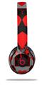 WraptorSkinz Skin Decal Wrap compatible with Beats Solo 2 and Solo 3 Wireless Headphones Emo Star Heart (HEADPHONES NOT INCLUDED)