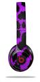 WraptorSkinz Skin Decal Wrap compatible with Beats Solo 2 and Solo 3 Wireless Headphones Purple Leopard (HEADPHONES NOT INCLUDED)
