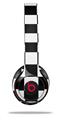 WraptorSkinz Skin Decal Wrap compatible with Beats Solo 2 and Solo 3 Wireless Headphones Checkers White (HEADPHONES NOT INCLUDED)