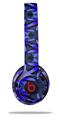 WraptorSkinz Skin Decal Wrap compatible with Beats Solo 2 and Solo 3 Wireless Headphones Daisy Blue (HEADPHONES NOT INCLUDED)