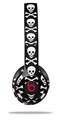 WraptorSkinz Skin Decal Wrap compatible with Beats Solo 2 and Solo 3 Wireless Headphones Skull and Crossbones Pattern (HEADPHONES NOT INCLUDED)