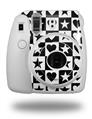 WraptorSkinz Skin Decal Wrap compatible with Fujifilm Mini 8 Camera Hearts And Stars Black and White (CAMERA NOT INCLUDED)