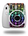 WraptorSkinz Skin Decal Wrap compatible with Fujifilm Mini 8 Camera Skull and Crossbones Rainbow (CAMERA NOT INCLUDED)