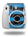 WraptorSkinz Skin Decal Wrap compatible with Fujifilm Mini 8 Camera Skull Stripes Blue (CAMERA NOT INCLUDED)