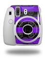 WraptorSkinz Skin Decal Wrap compatible with Fujifilm Mini 8 Camera Skull Stripes Purple (CAMERA NOT INCLUDED)