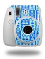 WraptorSkinz Skin Decal Wrap compatible with Fujifilm Mini 8 Camera Skull And Crossbones Pattern Blue (CAMERA NOT INCLUDED)