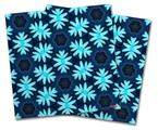 WraptorSkinz Vinyl Craft Cutter Designer 12x12 Sheets Abstract Floral Blue - 2 Pack