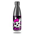 Skin Decal Wrap for RTIC Water Bottle 17oz Punk Skull Princess (BOTTLE NOT INCLUDED)