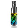 Skin Decal Wrap for RTIC Water Bottle 17oz Rainbow Plaid (BOTTLE NOT INCLUDED)