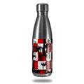 Skin Decal Wrap for RTIC Water Bottle 17oz Checker Graffiti (BOTTLE NOT INCLUDED)