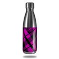 Skin Decal Wrap for RTIC Water Bottle 17oz Pink Plaid (BOTTLE NOT INCLUDED)
