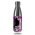 Skin Decal Wrap for RTIC Water Bottle 17oz Pink Star Splatter (BOTTLE NOT INCLUDED)