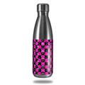 Skin Decal Wrap for RTIC Water Bottle 17oz Skull and Crossbones Checkerboard (BOTTLE NOT INCLUDED)