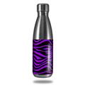 Skin Decal Wrap for RTIC Water Bottle 17oz Purple Zebra (BOTTLE NOT INCLUDED)