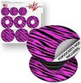 Decal Style Vinyl Skin Wrap 3 Pack for PopSockets Pink Tiger (POPSOCKET NOT INCLUDED)